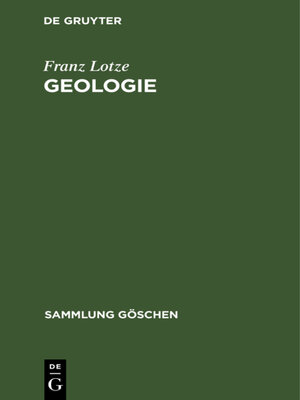 cover image of Geologie